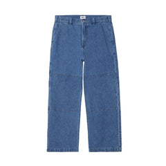 Obey Bigwig Double Knee Worker Denim Pant - Light Indigo