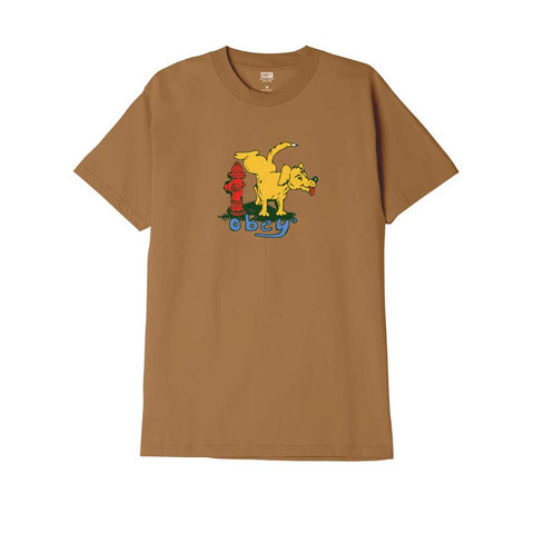 Obey Hydrant T-shirt - Brown Sugar