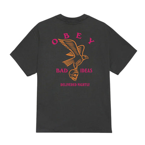 Obey Bad Ideas Eagle S/S Tee - Vintage Black
