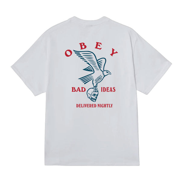 Obey Bad Ideas Eagle S/S Tee - White Back