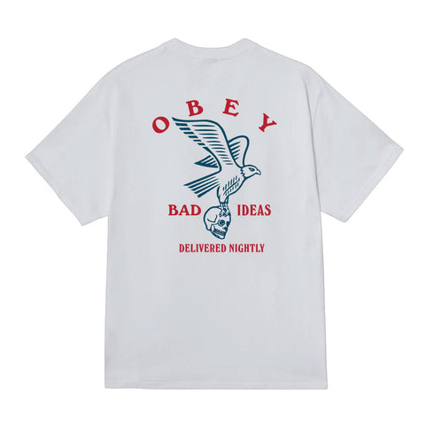 Obey Bad Ideas Eagle S/S Tee - White Back