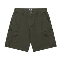 Obey Bigwig Baggy Denim Cargo Short - Grape Leaf