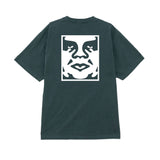 Obey Bold Icon Face S/S Tee - Rain Forest