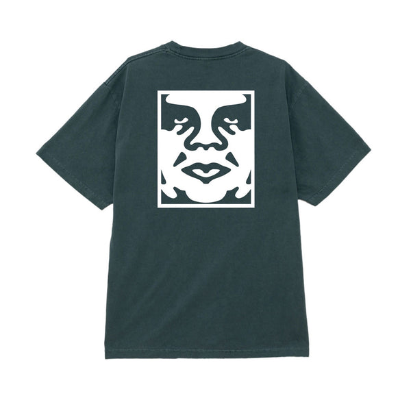 Obey Bold Icon Face S/S Tee - Rain Forest