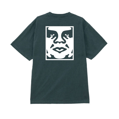 Obey Bold Icon Face S/S Tee - Rain Forest