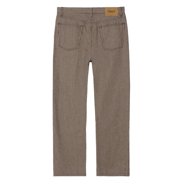 Obey Classic Baggy Plaid Denim - After Dark Multi