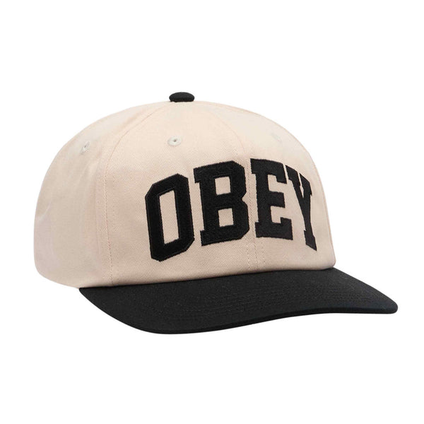 Obey Collegiate 6 Panel Strapback - Black Multi