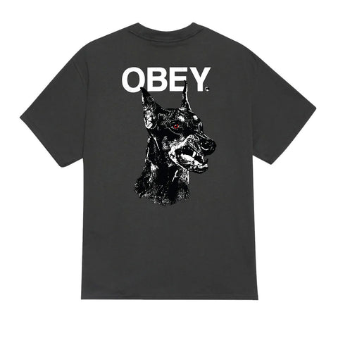 Obey Doberman S/S Tee - Vintage Black