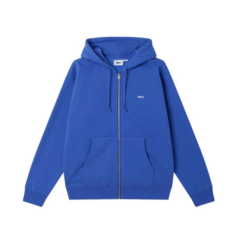 Obey Established Works Bold Zip Hoodie - Electric Indigo