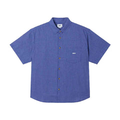 Obey Frank S/S Woven Shirt - Surf Blue