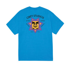 Obey Global Visual S/S Tee - Azure Blue