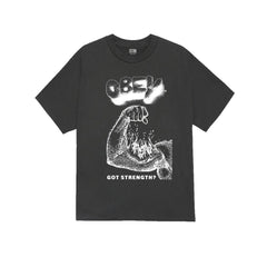 Obey Got Strength? S/S Tee - Vintage Black