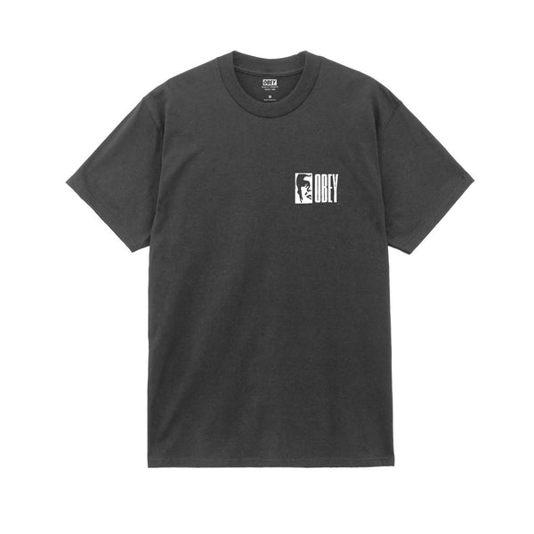 Obey Half Icon S/S Tee - Vintage Black