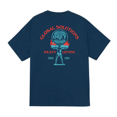 Obey Heavy Lifting S/S Tee - Harbor Blue