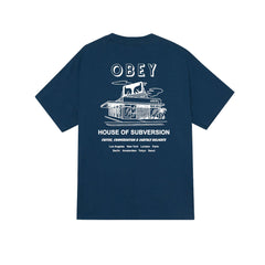Obey House of Subversion S/S Tee - Harbor Blue
