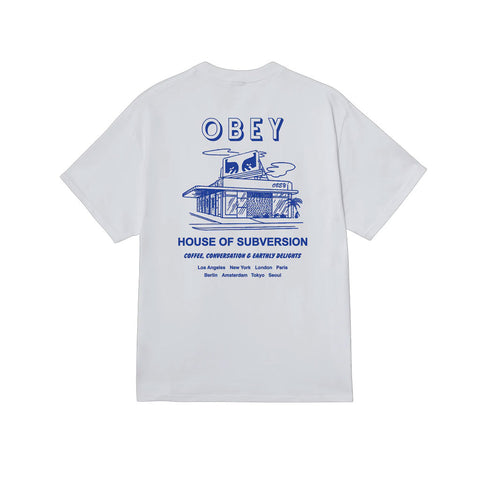 Obey House of Subversion S/S Tee - White