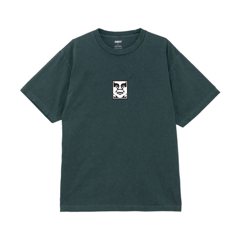 Obey Icon Face S/S Tee - Pigment Forest