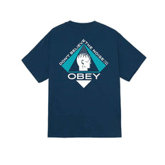 Obey Icon Pyramid S/S Tee - Harbor Blue