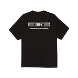 Obey Knowledge as Amunition S/S Tee - Black