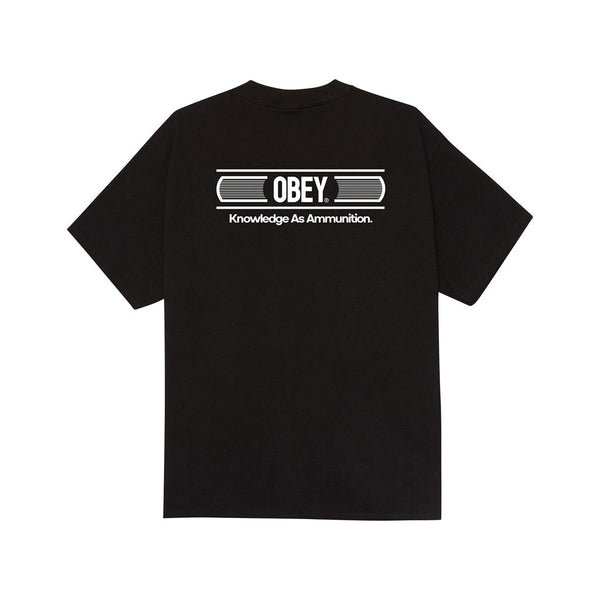 Obey Knowledge as Amunition S/S Tee - Black