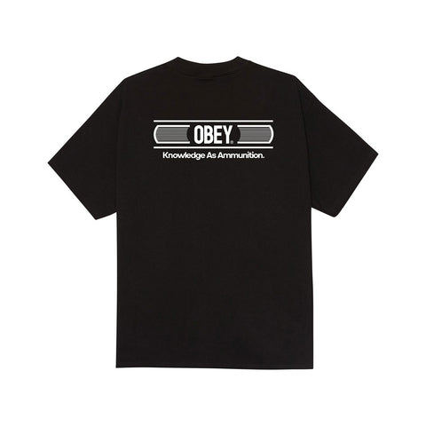 Obey Knowledge as Amunition S/S Tee - Black