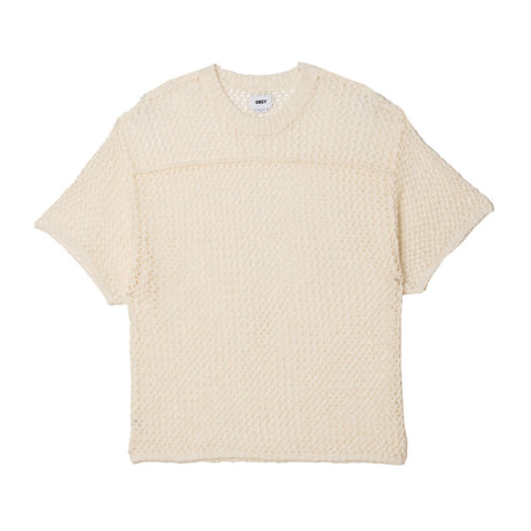 Obey Larry Football Sweater - Natural