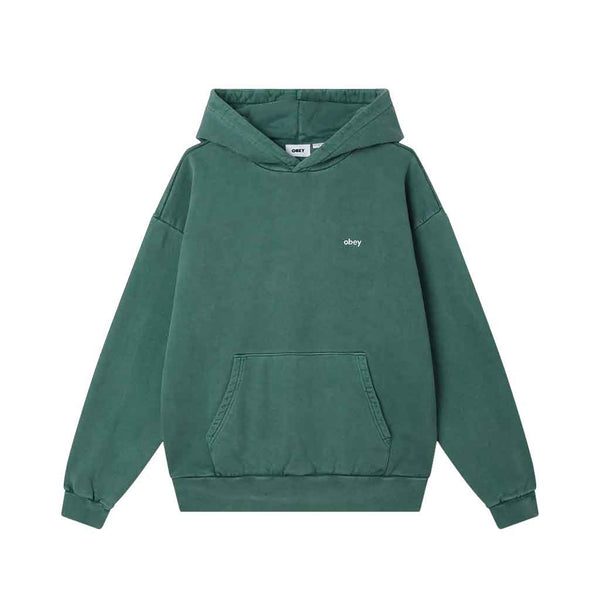 Obey Lowercase Pigment Hood - Pine Needle