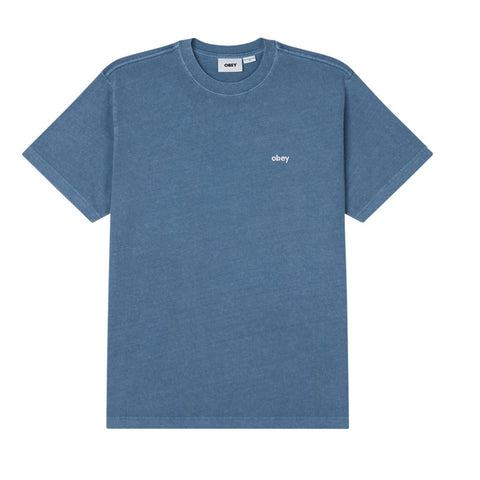 Obey Lowercase Pigment S/S Tee - Coronet Blue