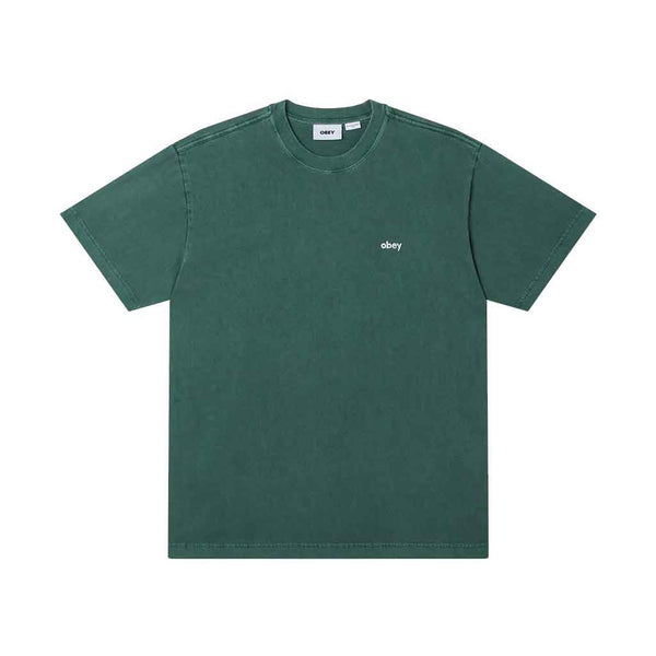 Obey Lowercase Pigment S/S Tee - Pine Needle