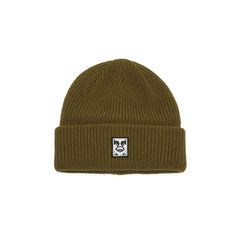 Obey Mid Icon Patch Cuff Beanie - Dull Army