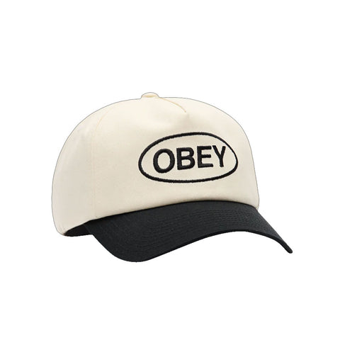 Obey Oval 5 Panel Strapback - Unbleach Multi
