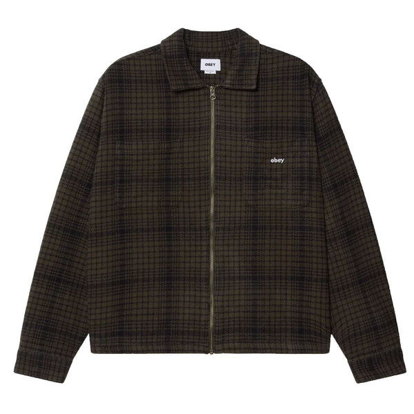 Obey Parker Zip Shirt Jacket - Rosin Multi
