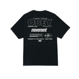 Obey Persistent Movement S/S Tee - Vintage Black