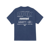 Obey Persistent Movement S/S Tee - Vintage Denim