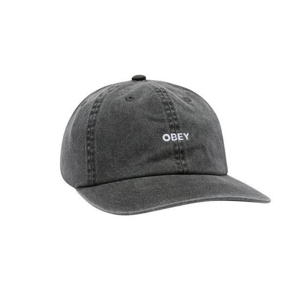 Obey Pigment Bold 6 Panel Strapback - Pigment Black