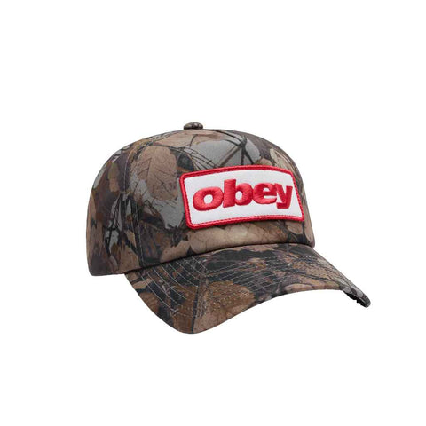 Obey Ranch 5 Panel Strapback - Fence Camo