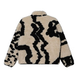 Obey Shaggy Sherpa Jacket - Clay Multi Back