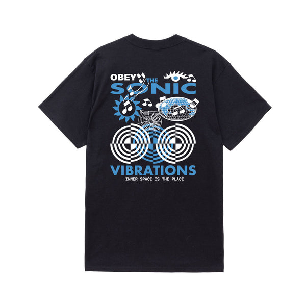 Obey Sonic Vibrations S/S Tee - Black