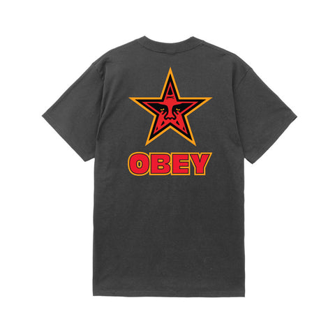 Obey Star S/S Tee - Vintage Black