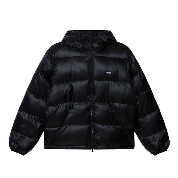 Obey Stratus Puffer Jacket - Black