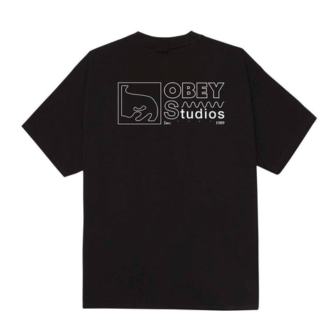Obey Studios Inc 1989 S/S Tee - Black