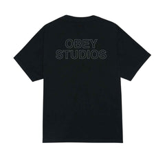 Obey Studios Outline S/S Tee - Pigment Black
