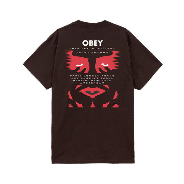 Obey Visual Studies S/S Tee - Java Brown