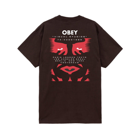 Obey Visual Studies S/S Tee - Java Brown