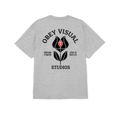 Obey Visual Studios Flower S/S Tee - Heather