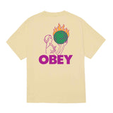 Obey World in Flames S/S Tee - Vintage White