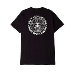 Obey Wolrdwide Globe Tee - Black