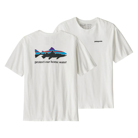 Patagonia Home Water Trout Organic Tee - WHT (Front)