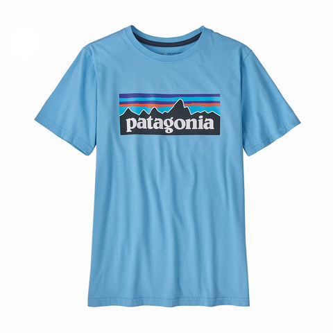 Patagonia Kids' Regenerative Organic Certified Cotton P-6 Logo T-Shirt - LAGB (FRONT)