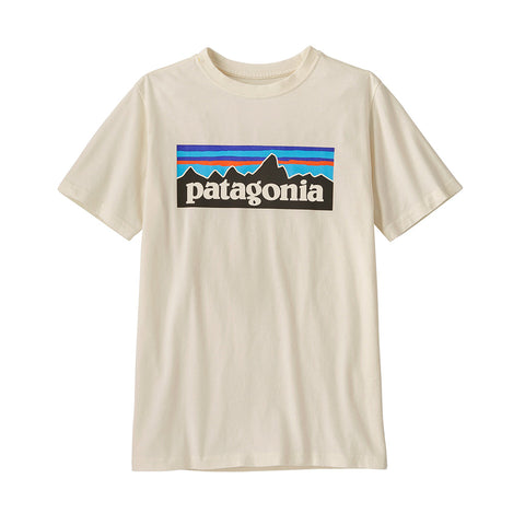 Patagonia Kids' Regenerative Organic Certified Cotton P-6 Logo T-Shirt - UDNL (FRONT)